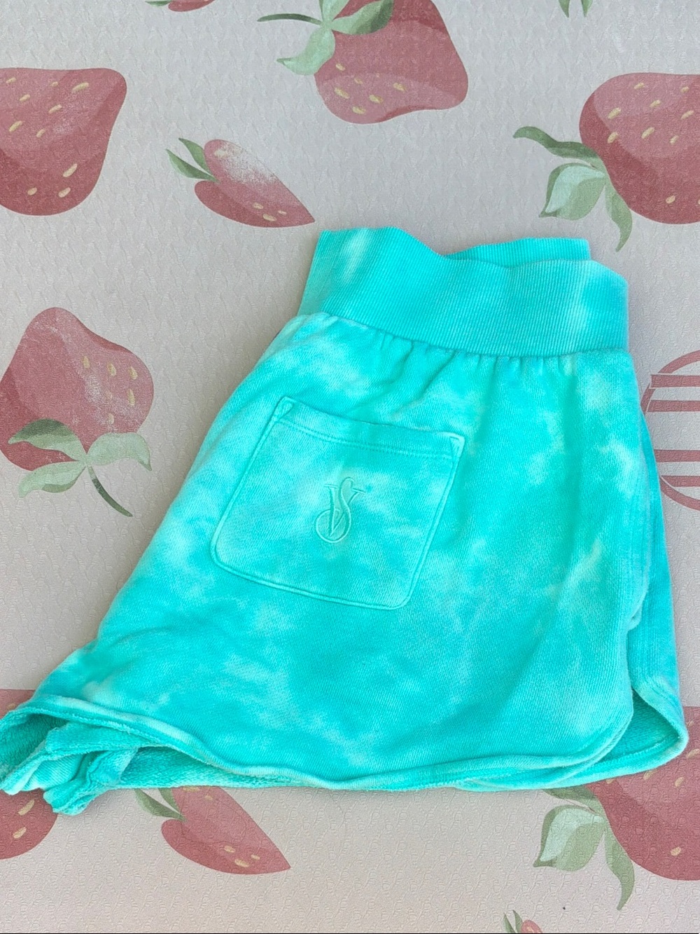 Womans Teal Tie-Dye Skirt with Pocket - Unbranded